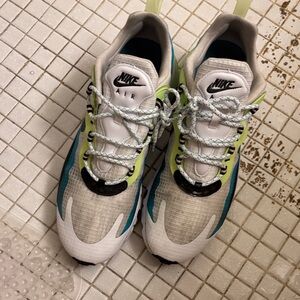 Nike Air Sneakers with Lime and Teal Highlights